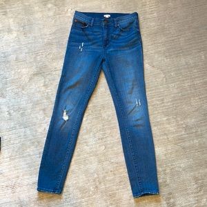 J. CREW ripped jeans. Size 29.
